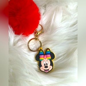 Minnie Mouse keychain with Pom